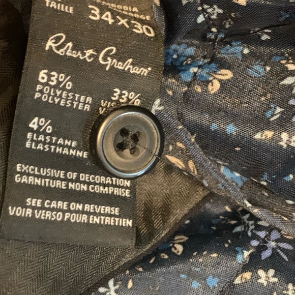 Robert Graham Dress Pants Size 34 x 30 NWT - Picture 3 of 8